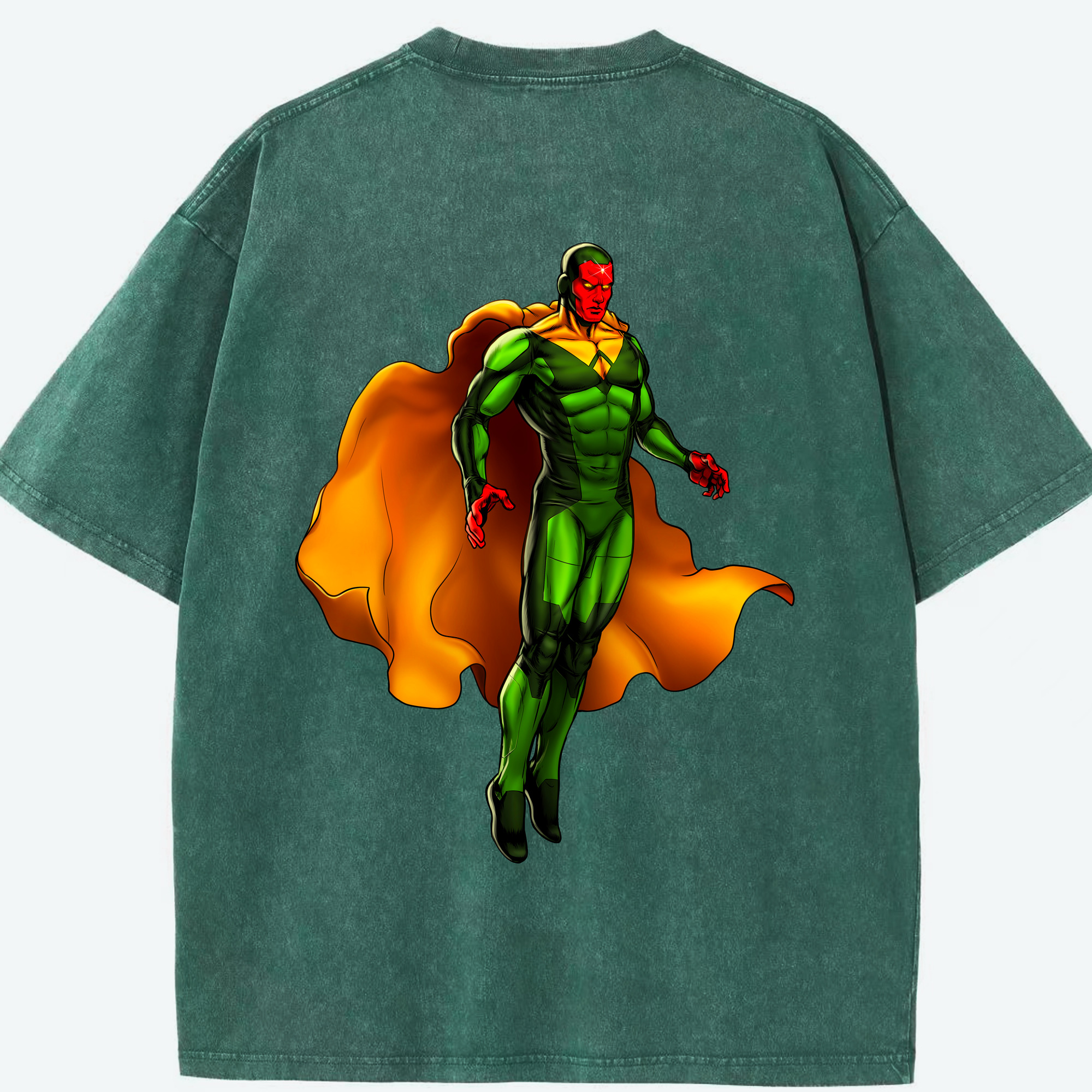 （画像用） アベンジャーズ The Avengers 綿100% ヴィンテージ風 半袖Tシャツ（背面プリント）